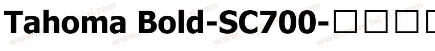 Tahoma Bold-SC700字体转换